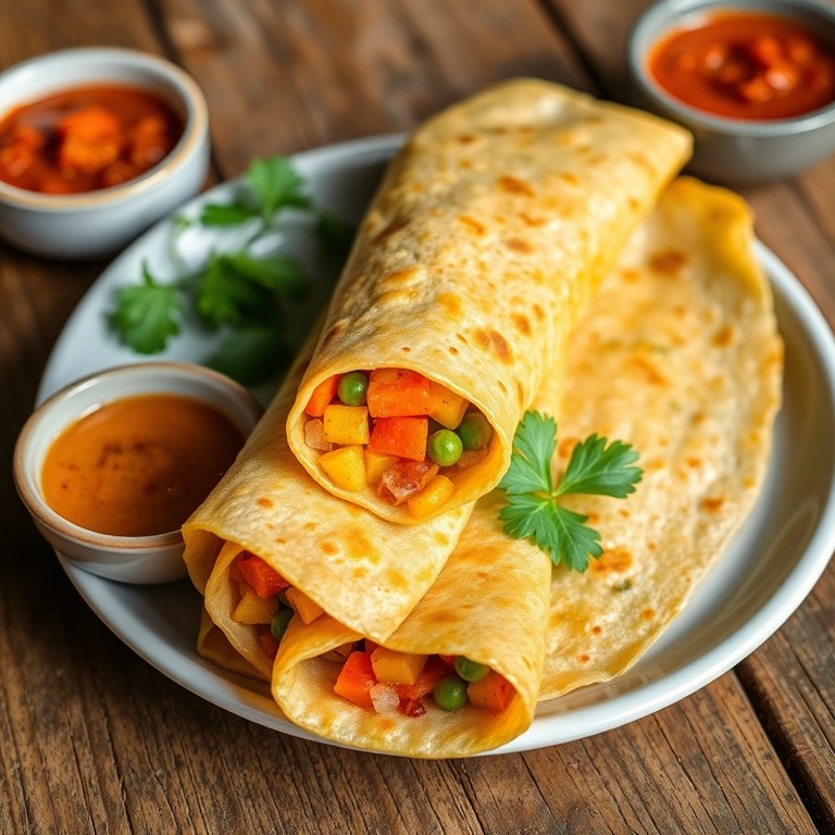 Vegetable Dosa Wraps