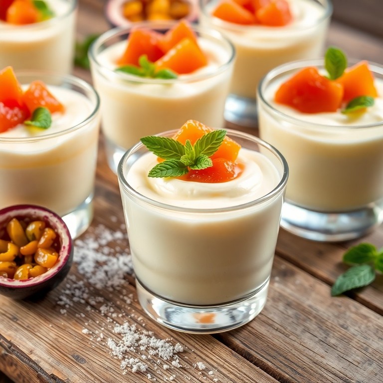 Mousse de Maracujá com Leite Ninho e Farinha Láctea