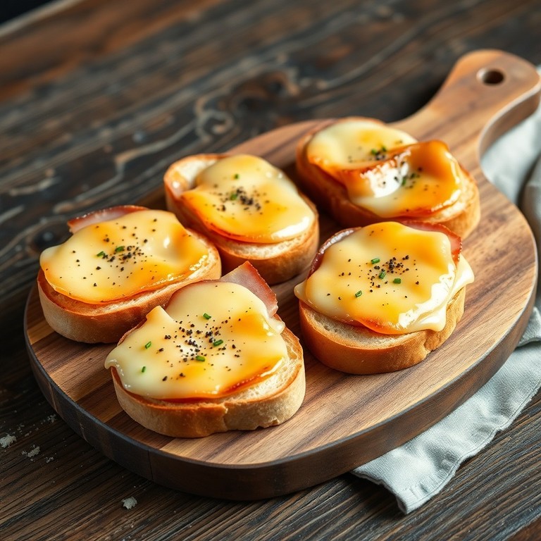Open-Faced Ham & Cheese Melts