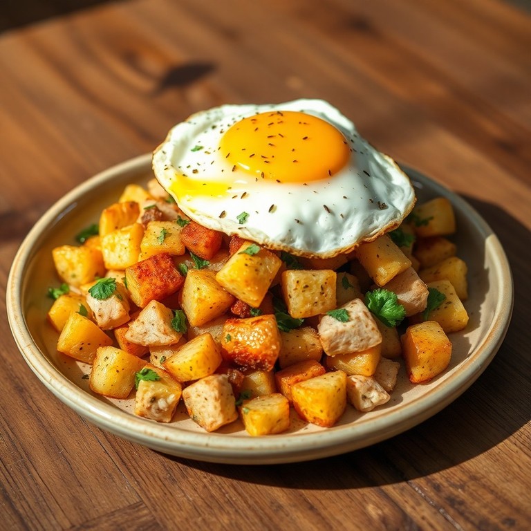 Savory Chicken & Herb Breakfast Hash