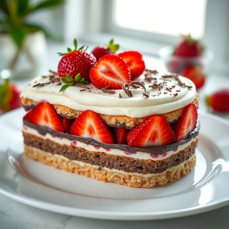 Torta de Morango com Nata e Chocolate