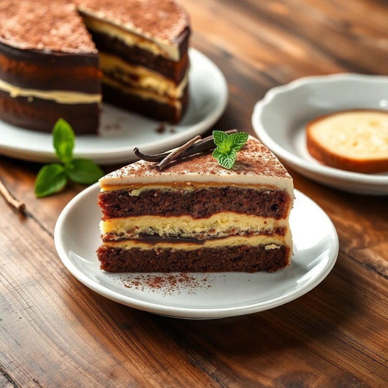 Bizcocho de cacao y vainilla