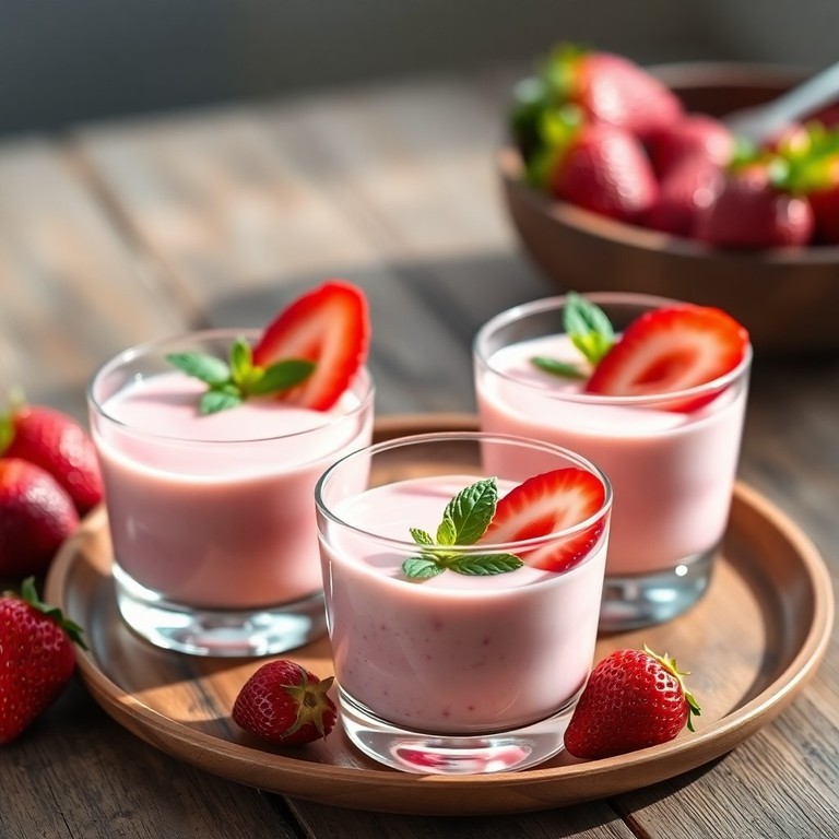 Panna cotta vegana alle fragole e amido di mais