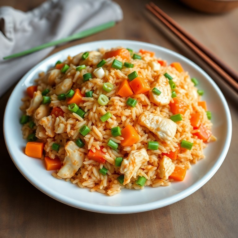 Arroz frito estilo asiático