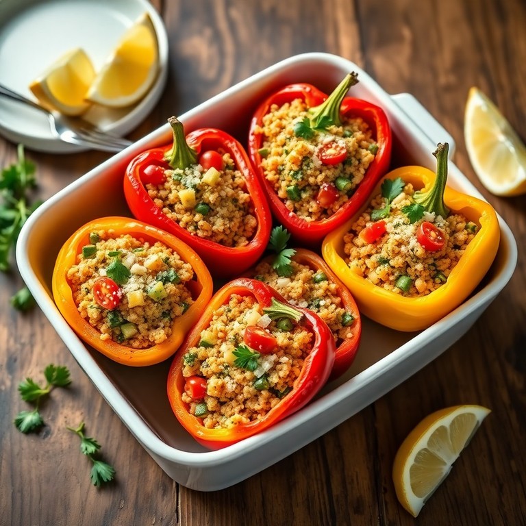 Gefüllte Paprika mit Quinoa und Gemüse