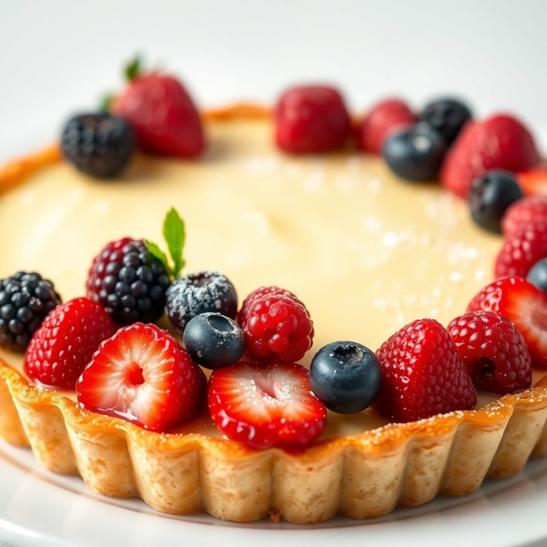 Tarte de Frutas Vermelhas e Creme de Baunilha