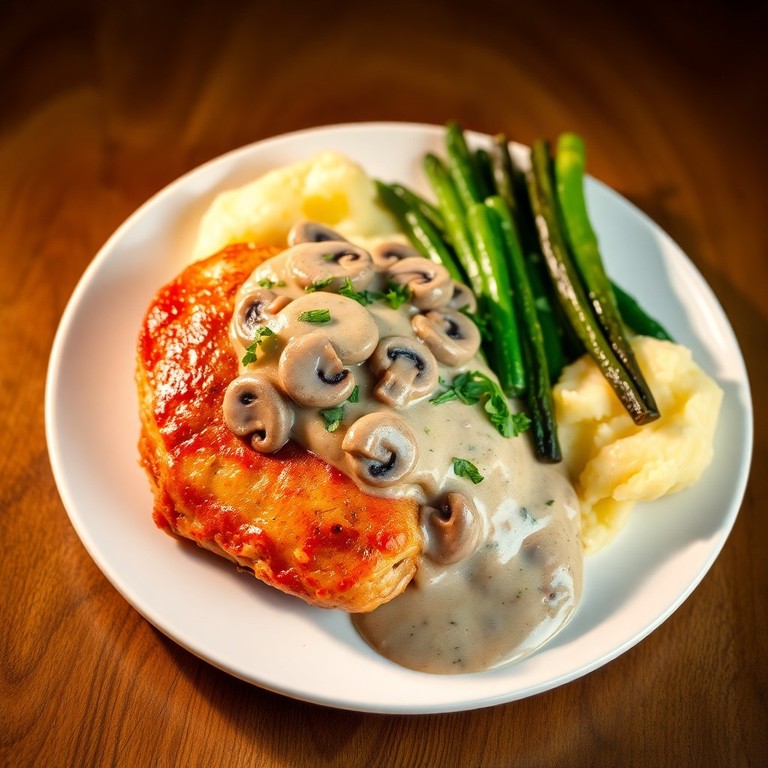 Creamy Mushroom Sauce Chicken