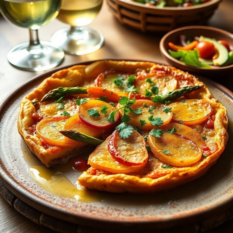 Tortilla Española con Espárragos y Zanahorias
