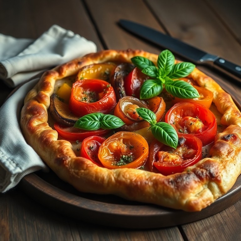 Tarte Provençale aux Légumes Rôtis