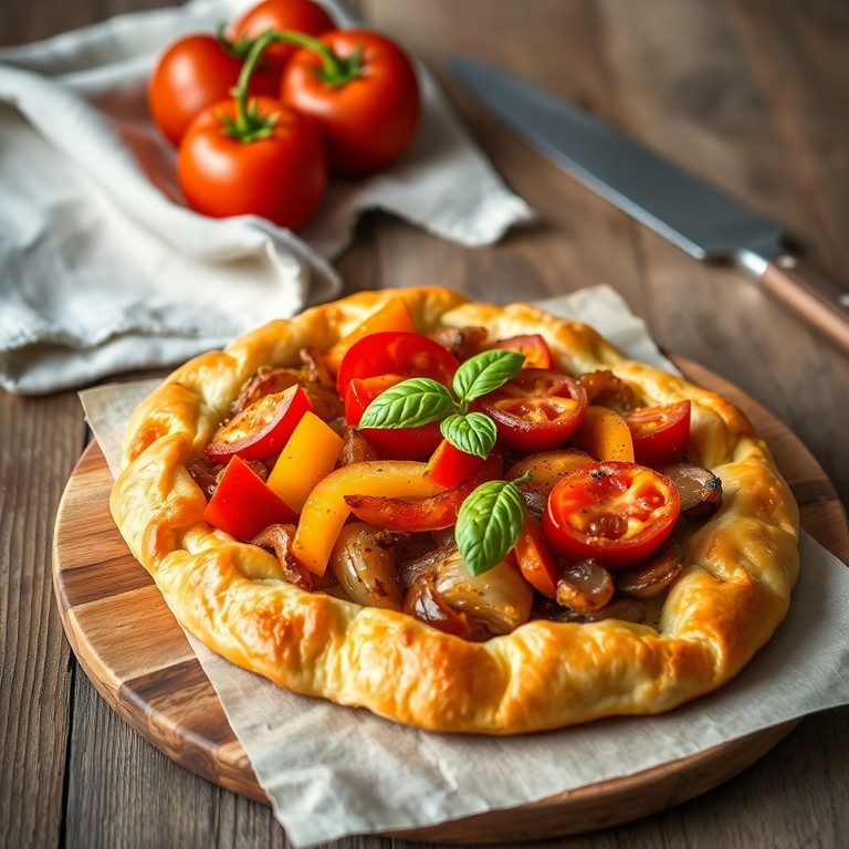 Tarte Provençale aux Légumes Rôtis