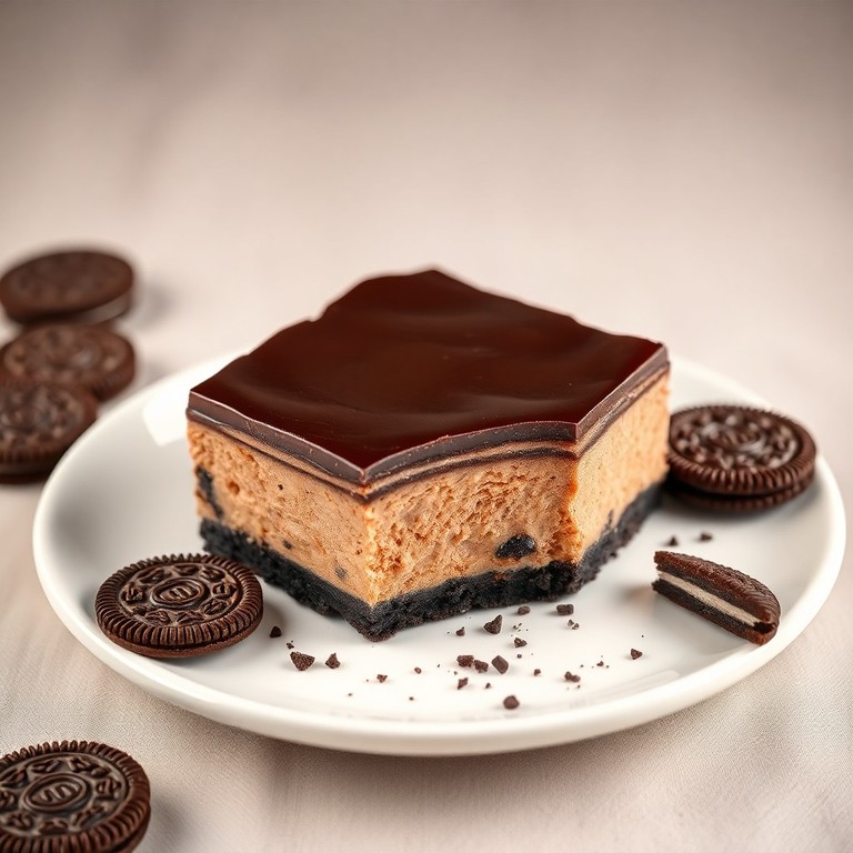 Chocolate Oreo Cheesecake Bars
