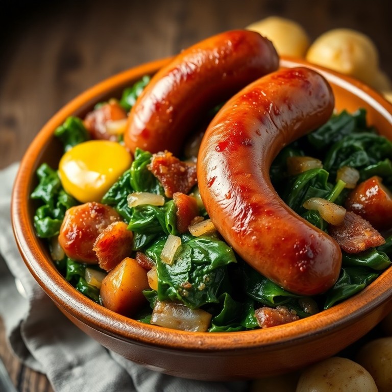 Westfälischer Grünkohl mit Mettenden