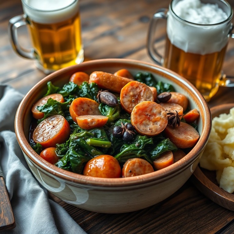 Westfälischer Grünkohl mit Mettenden