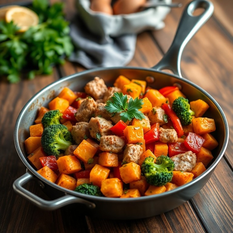 Sweet Potato & Chicken Breast Hash