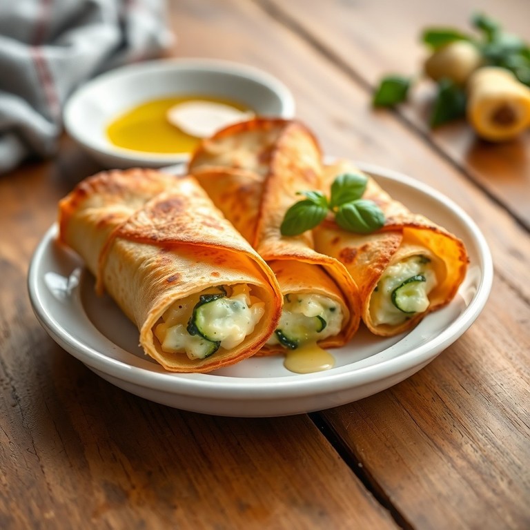 Mini Wraps de Courgette et Fromage