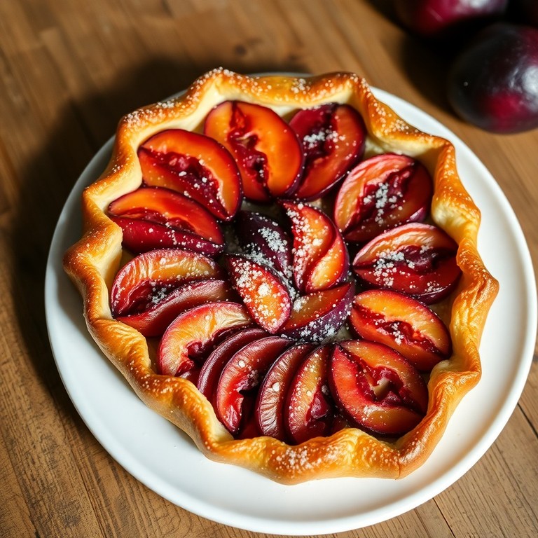 Tarte aux Prunes et à la Pâte Feuilletée