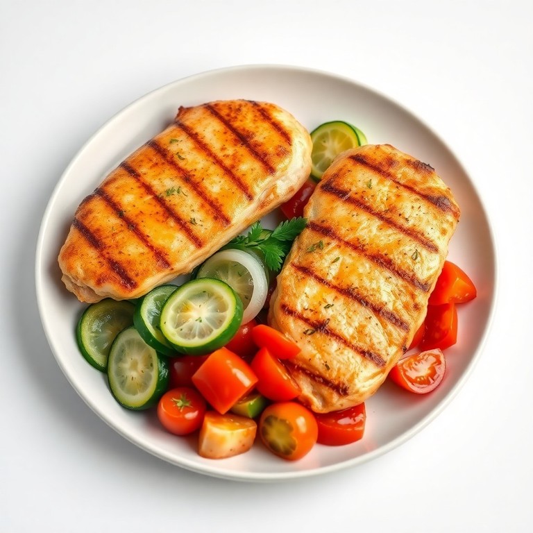 Frango Grelhado com Legumes Salteados