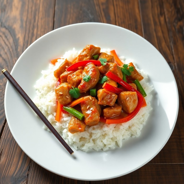 Asian Chicken Thigh Stir-Fry with Jasmine Rice