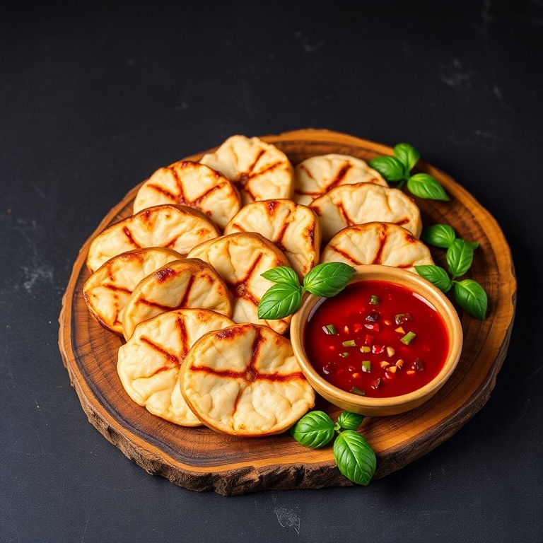 Grilled Temporal Lobe with Spicy Blood Dipping Sauce
