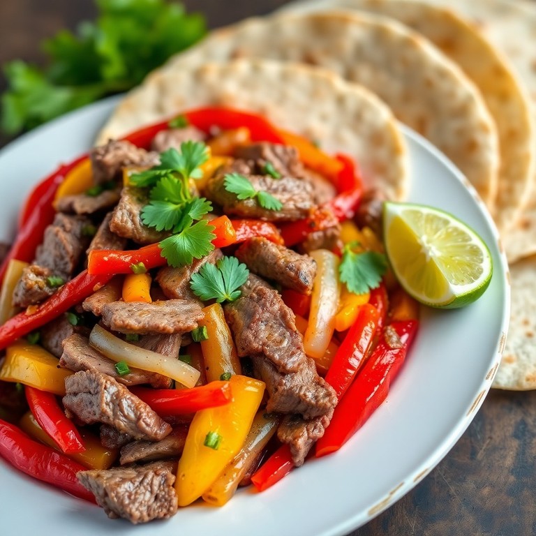 Air Fryer Steak Fajitas