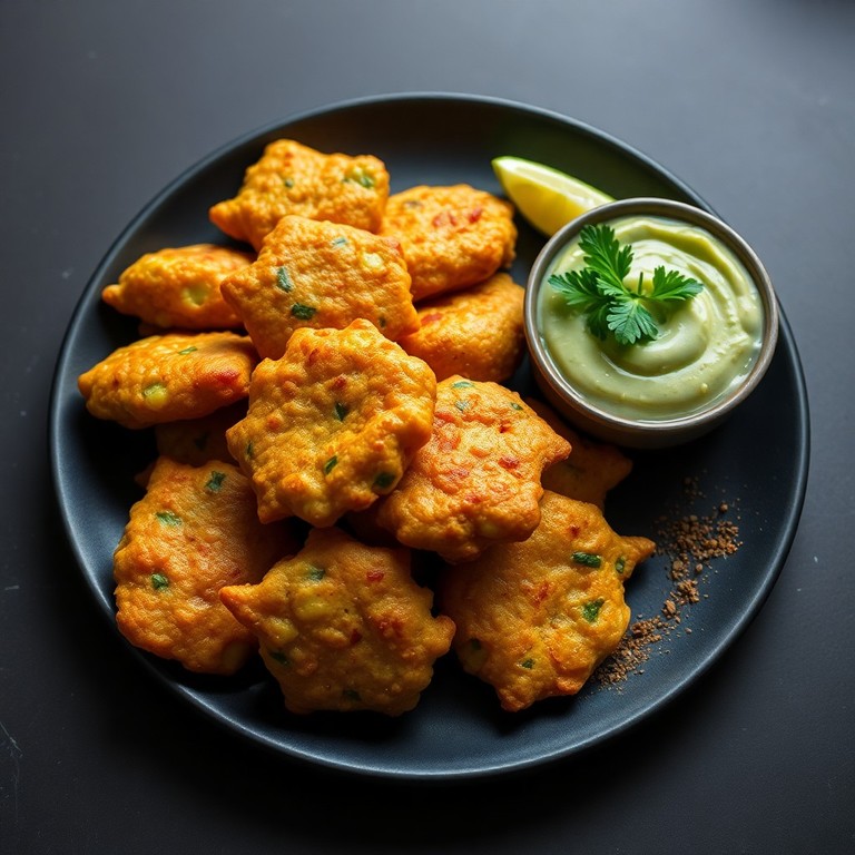Kichererbsen-Courgette-Pakoras