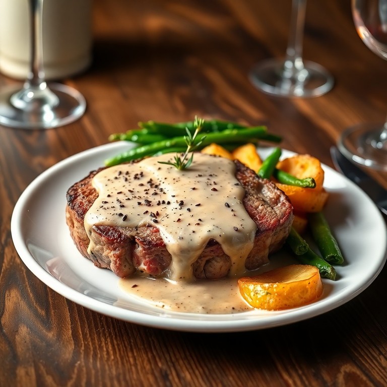 Filet de bœuf sauce au poivre