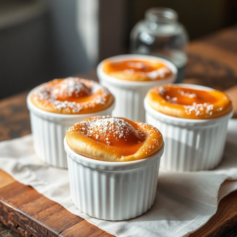 Karamell-Soufflé mit Fleur de Sel