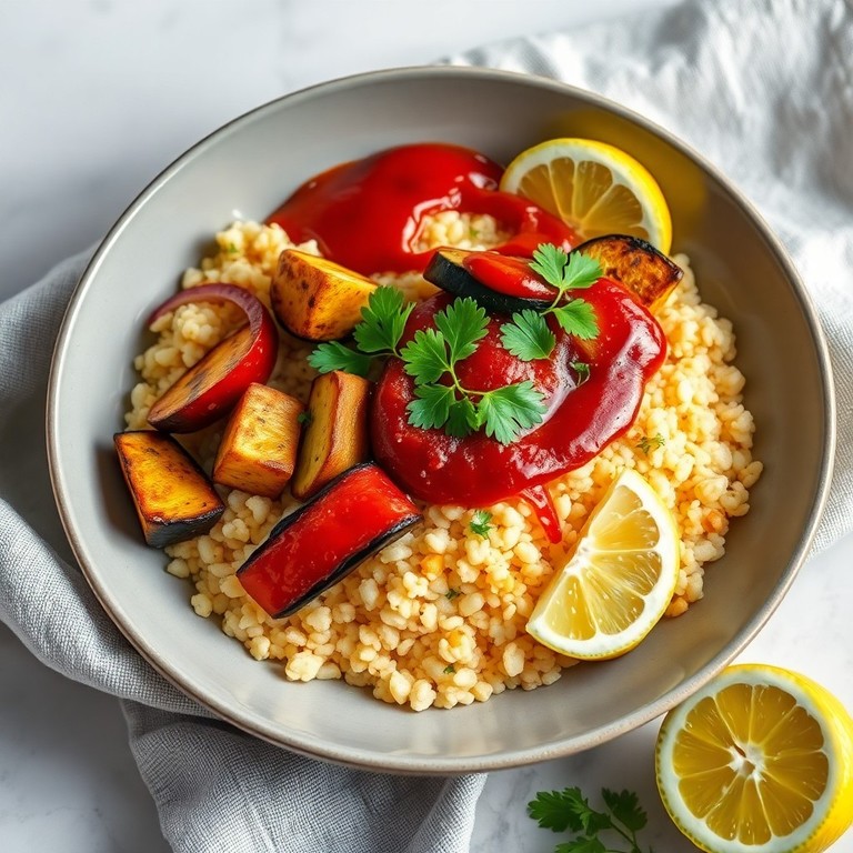 Couscous végétarien aux légumes grillés et harissa