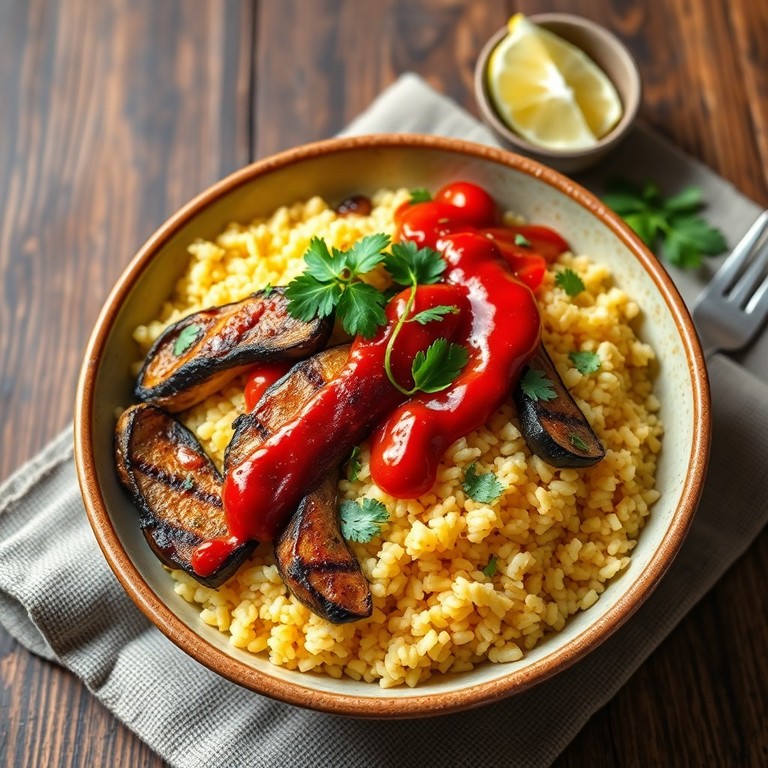 Couscous végétarien aux légumes grillés et harissa
