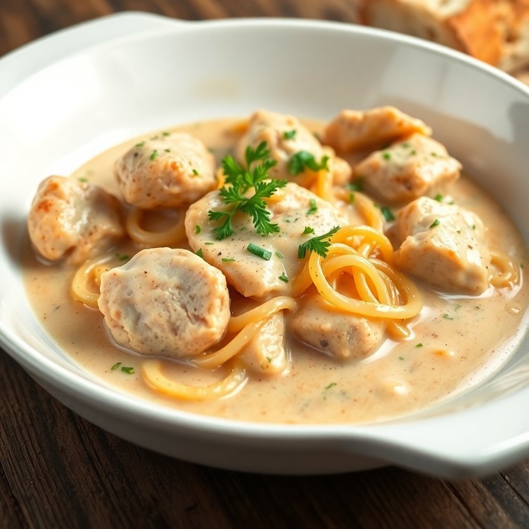 Hähnchenpfanne mit Zwiebel-Sahne-Soße