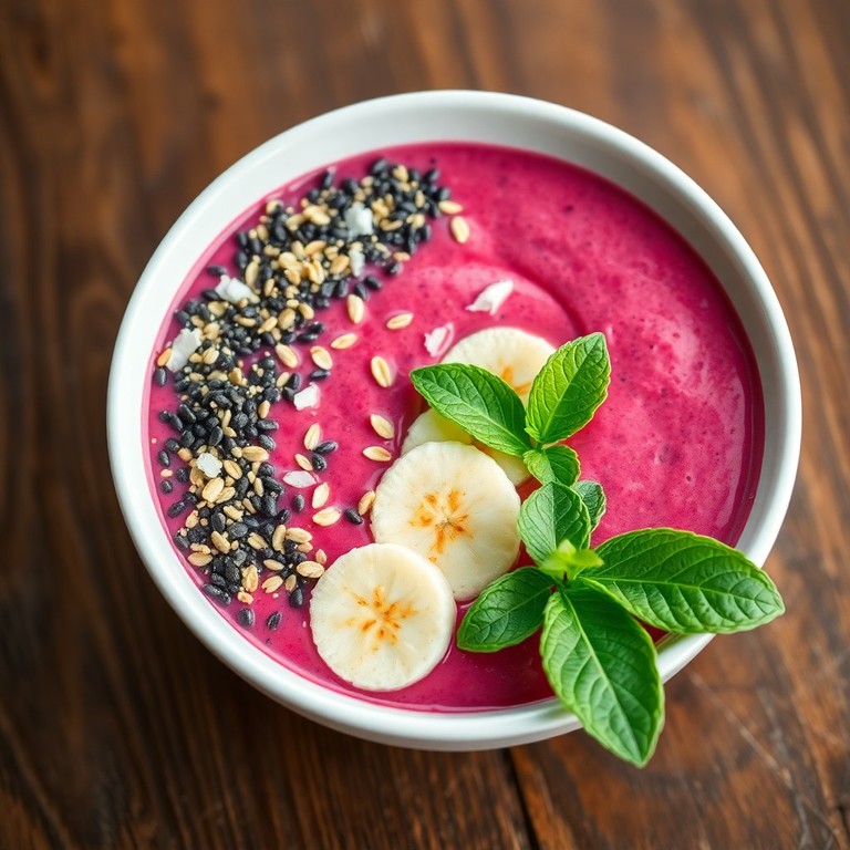 Smoothie bowl aux fruits et graines de chia