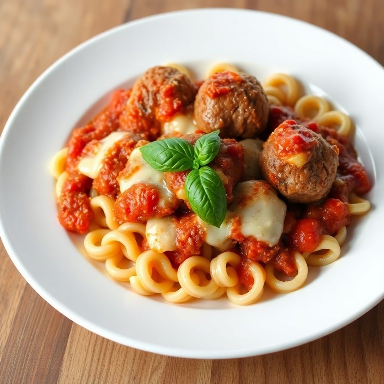 Espaguete com almôndegas ao estilo tradicional
