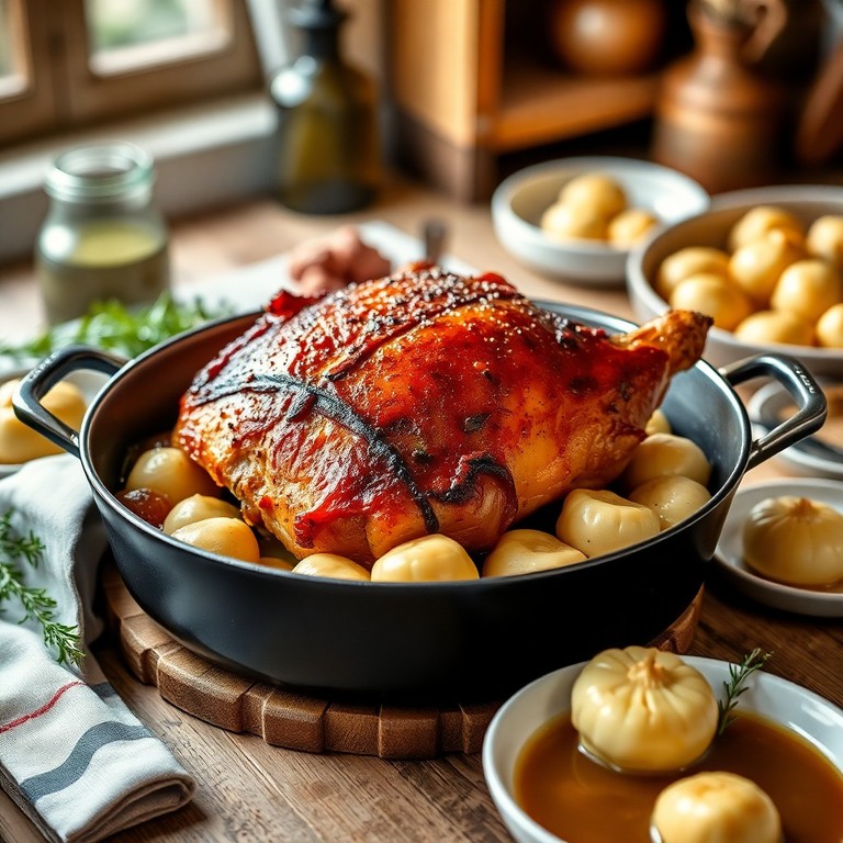 Klassisk Svinekød med Sprød Skorpe