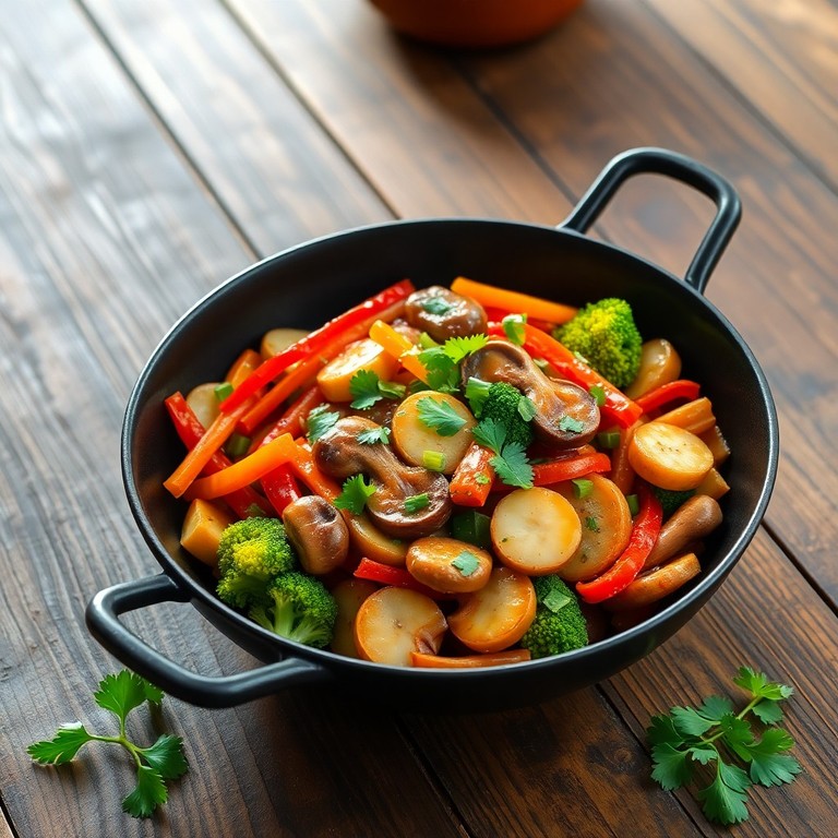 Asiatische Gemüse-Wok-Pfanne