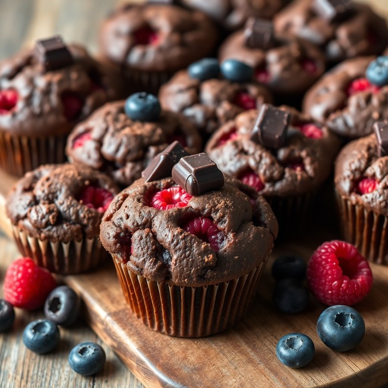 Muffin ai Frutti di Bosco e Cacao