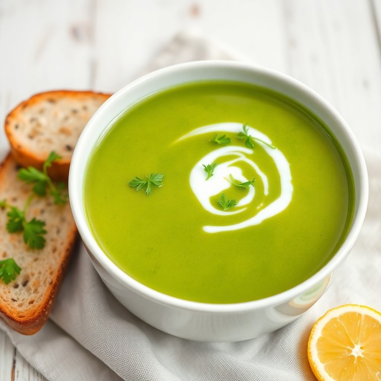Soupe froide au cresson et à la pomme de terre