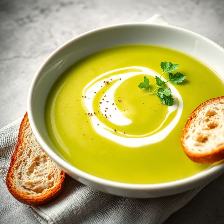 Soupe froide au cresson et à la pomme de terre