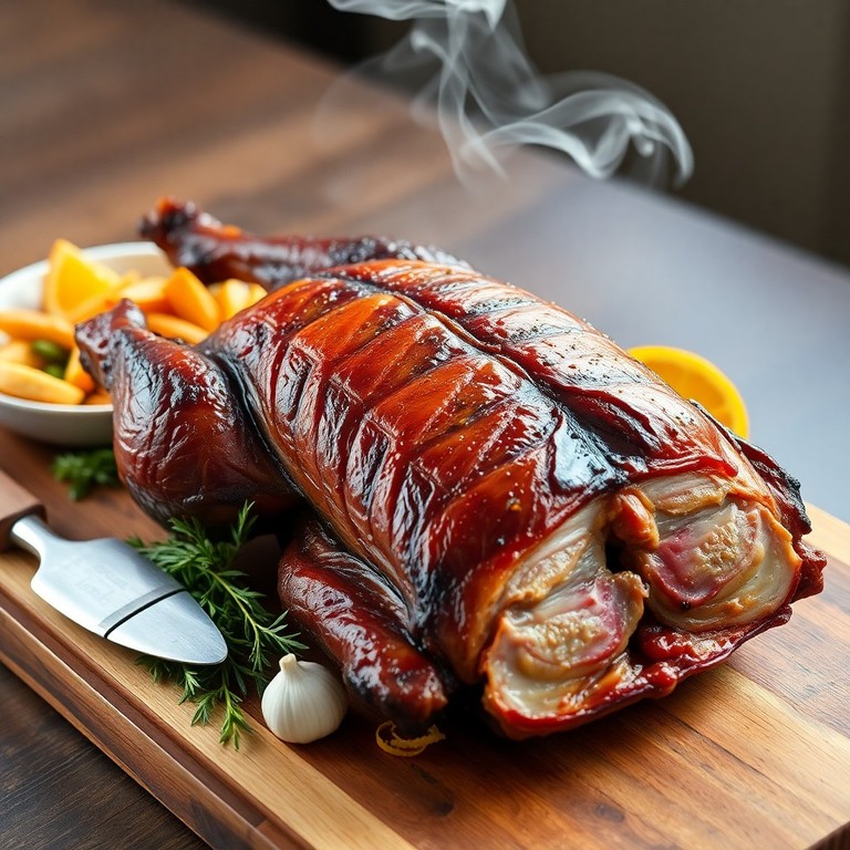 Slow-Smoked Duck with Butter Baste (200°F Edition)