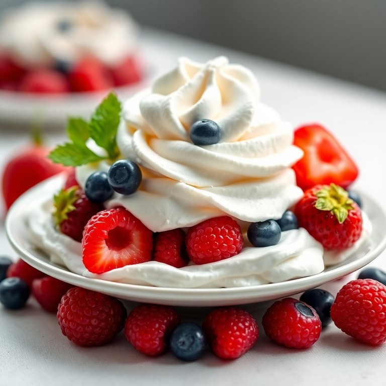 Crème Chantilly légère avec du Lait sans Vanille