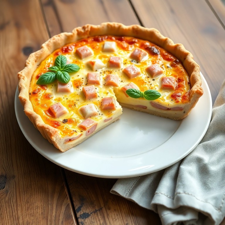 Quiche de Presunto e Queijo