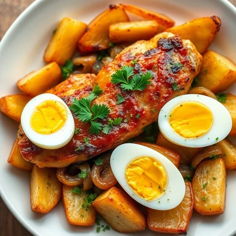 Pollo a la Provenzal con Patatas Asadas