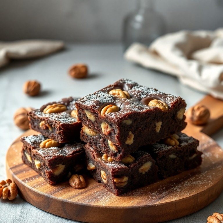 Brownies de chocolate y nueces sin gluten