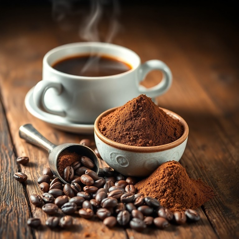 Café Soluble Casero con Granos Tostados