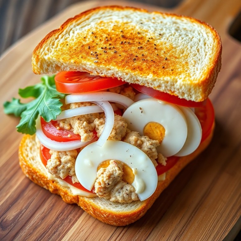Sandwich Complet au Thon et Œuf