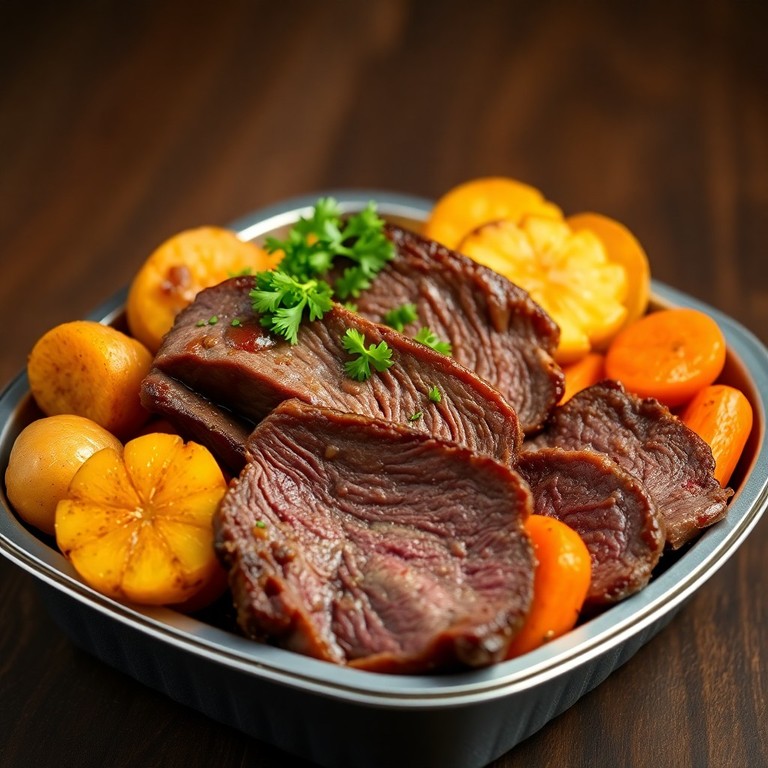 Marmita de Carne Assada com Batatas e Cenouras