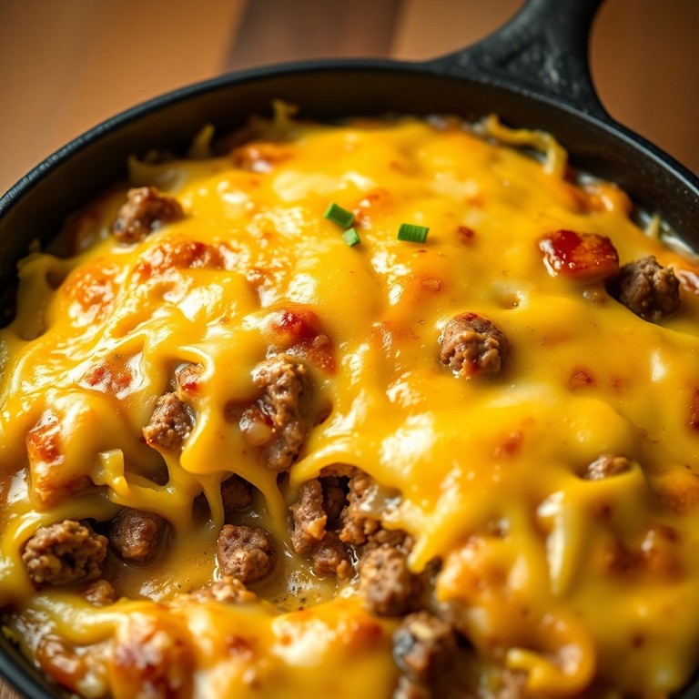 Fransk Keto Gratäng med Nötfärs och Brie