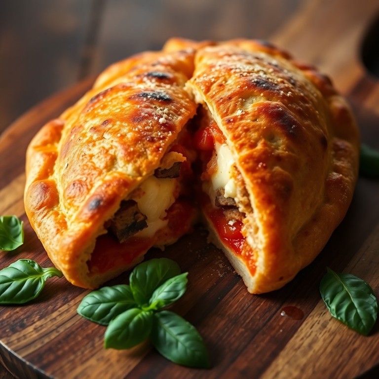 Calzone au Chorizo et Fromage Fondant