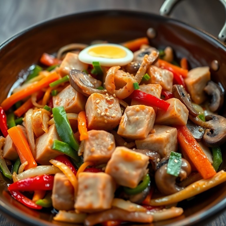 Salteado de Atún y Verduras Estilo Asiático