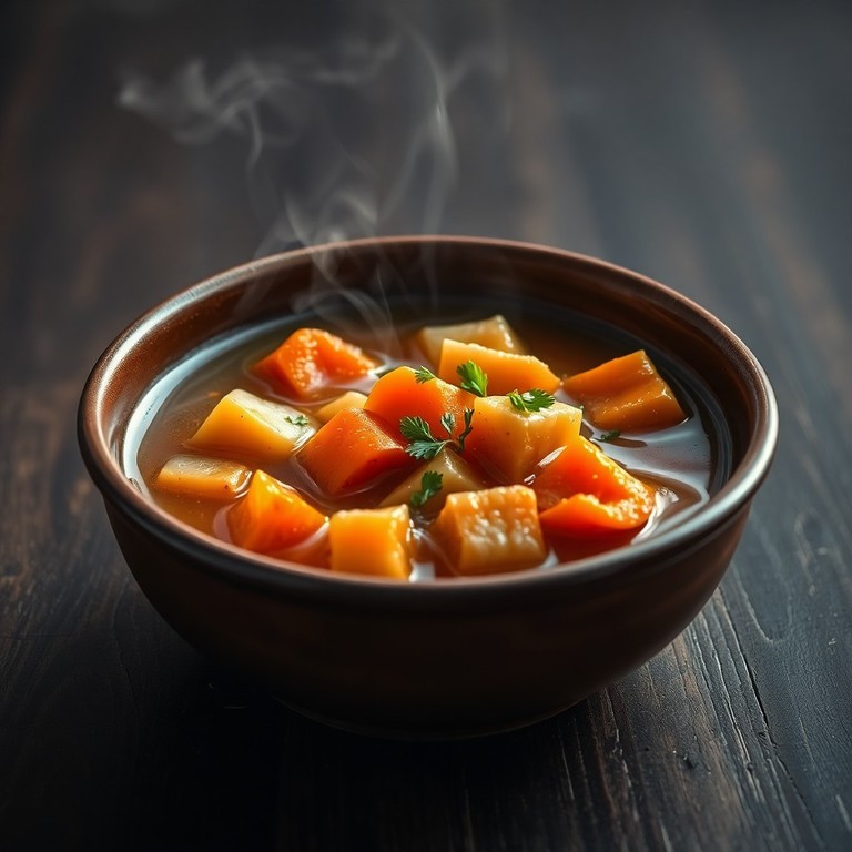 Estofado de Cardo Aromático con Caldo Vegetal