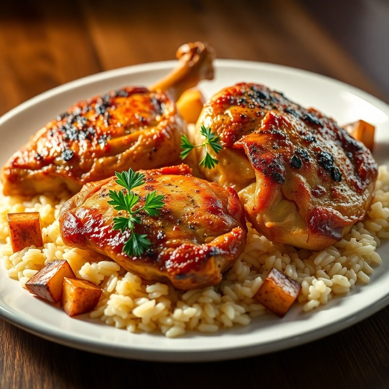 Frango à Provençal com Arroz Aromatizado